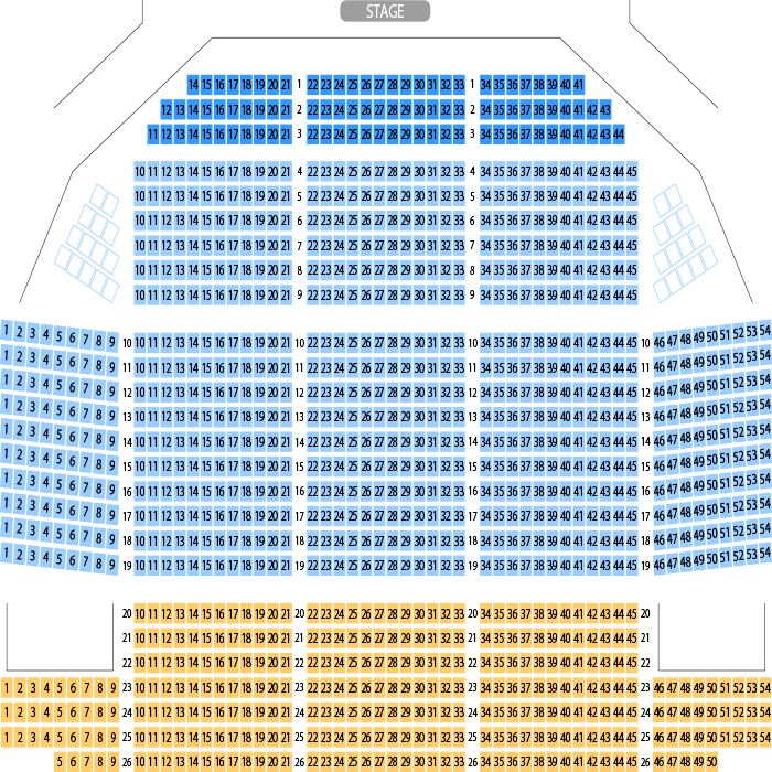 伊佐市文化会館 大ホール座席表