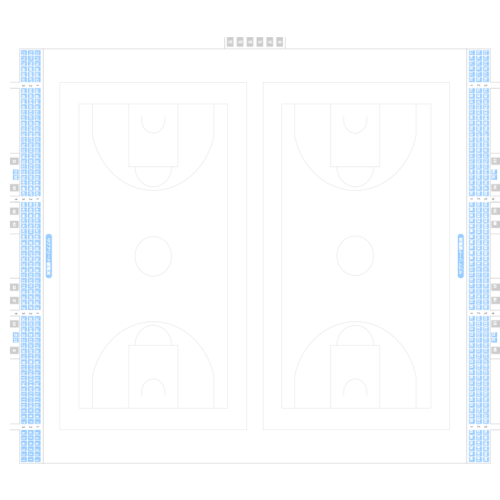 SAGAアリーナ サブアリーナ座席表