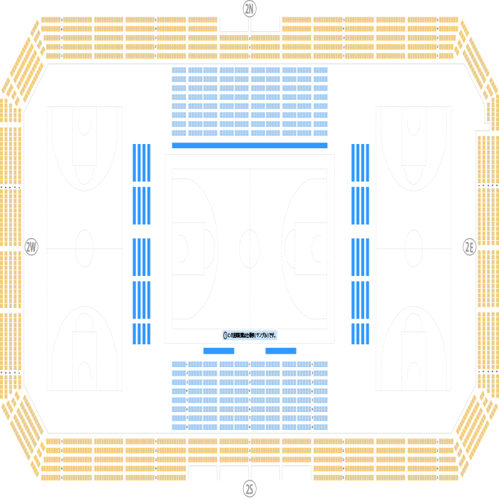 ナイスアリーナ メインアリーナ座席表
