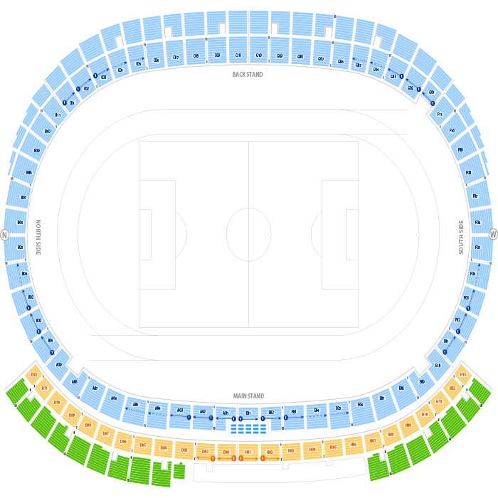 カクヒログループ アスレチックスタジアム スタジアム座席表