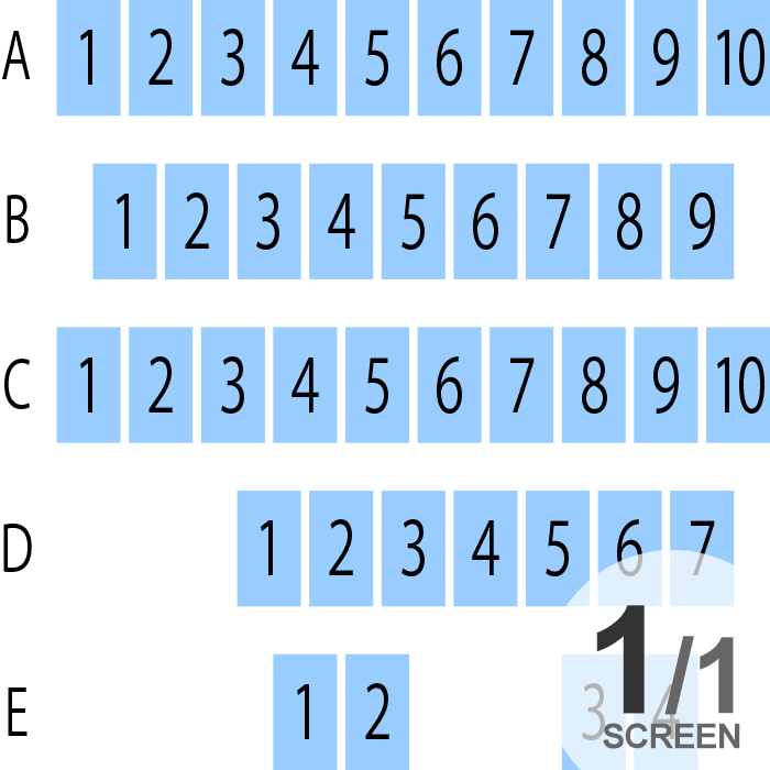 ナゴヤキネマ・ノイ 劇場座席表