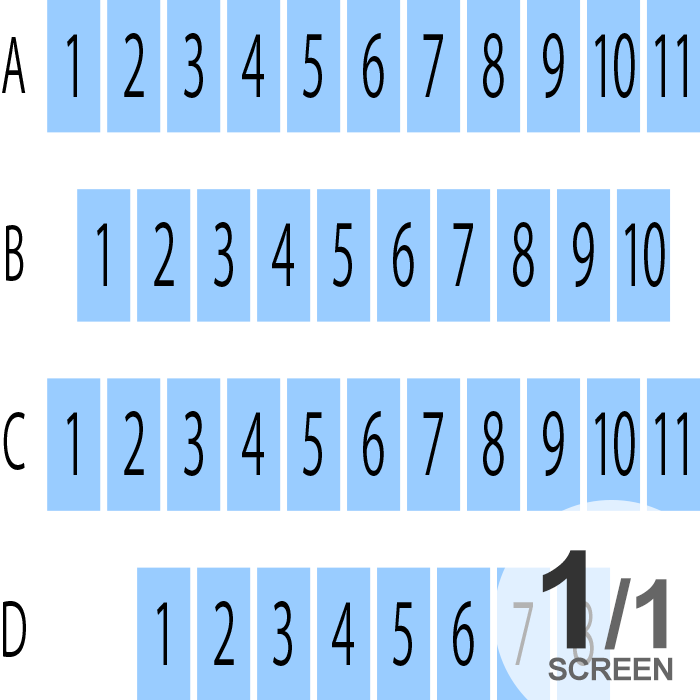 小田原シネマ館 劇場座席表