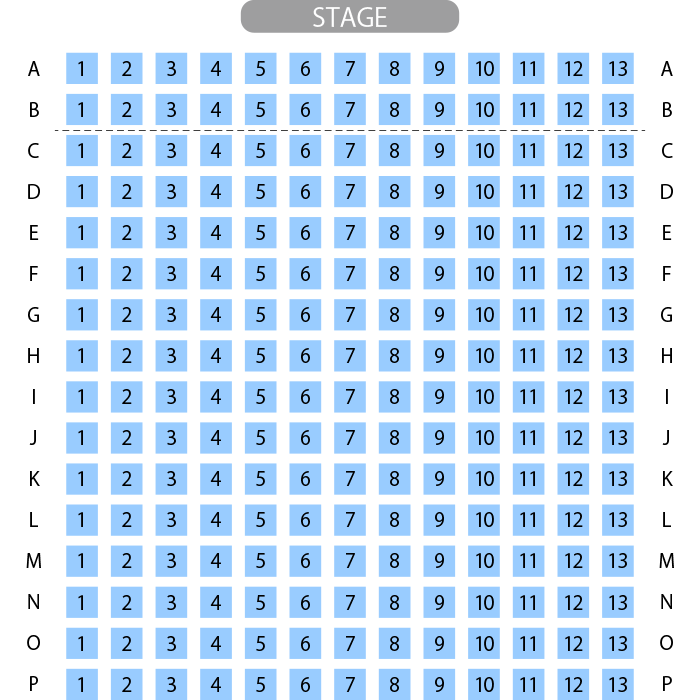 アニメイトシアター ホール座席表
