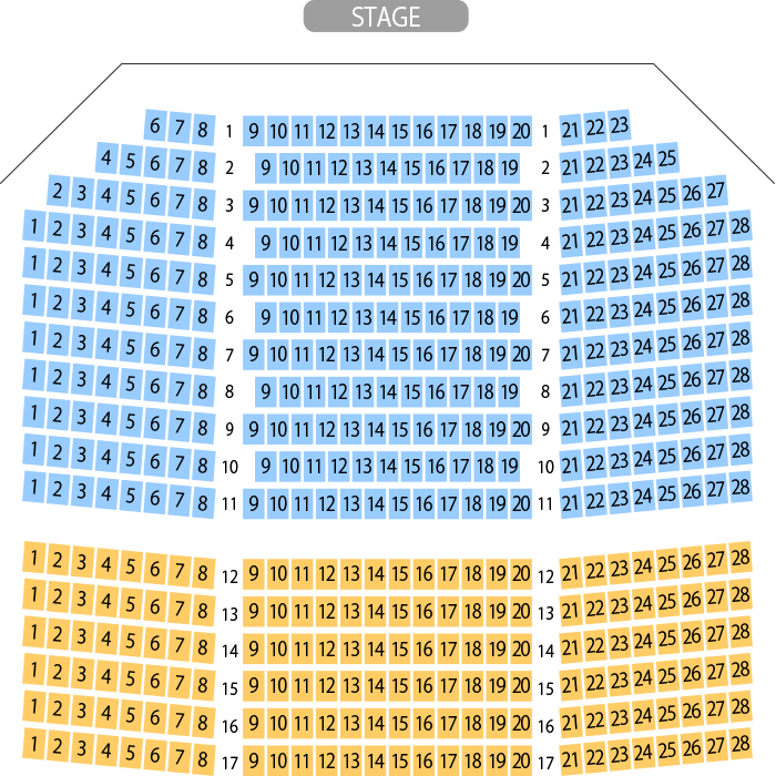 小樽市民センター マリンホール座席表